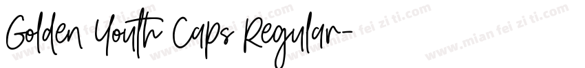Golden Youth Caps Regular字体转换